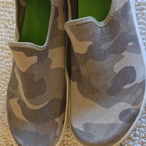 Oofos Womens Canvas Slip On Sneakers Sz 10 - Picture 10 of 10